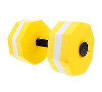 VICASKY Lightweight Eva Floating Dumbbell Set for Pool Exercise and Yoga Workouts, Yellow Water Weight Dumbbells for On-the-go and Household Aquatic Fitness Training