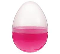 VICASKY Lightweight Plastic Egg Ornament Decorative Easter Eggs for DIY Party Decoration Fillable Candy Holder for Home Garden and Wedding Decor Rose Red Transparent Design