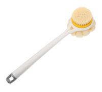 VICASKY Long-Handled Shower Bath Ball with Pbt Bristles One Body Scrubber and Back Exfoliator for Easy Self-Cleansing and Space-Saving Storage