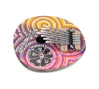 VICASKY Lovely Delicate Coconut Shell Kalimba Thumb Piano Note Music Instrument for Beginners Mini Portable Design Hand-painted Finish for Music and Giving