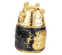 VICASKY Luxurious Toothpick Holder Press Style Dispenser Box for Home Kitchen and Restaurant Sealed Storage Case with Creative Vintage Design Portable and Easy Access Organizer