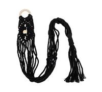 VICASKY Macrame Guitar Wall Mount Hanger Handwoven Decorative Ukulele Holder Versatile Storage for Acoustic Guitars and Flowerpots Simple Nordic Style