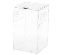 VICASKY Magnetic Acrylic Reptile Terrarium High Transparency Habitat Box for Snakes Lizards Spiders Turtles with Easy Clean Design