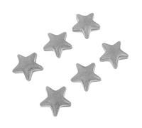 VICASKY Magnetic Curtain Weights Silver Large Five-Star Shaped Drapery Bottom Blocks for Bedroom Window Curtains 6-Pair Set