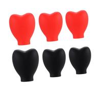 VICASKY Makeup Brush Covers 6pcs Silicone Protective Dustproof Caps Set Waterproof Makeup Lid for Travel and Storage, for Face Cosmetics Brush