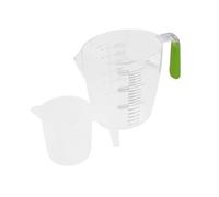 VICASKY Measuring Cup with Scale, Lightweight and Portable 900ml Kitchen Jug with Spout Sturdy White Material for Cooking, Baking and Mixing