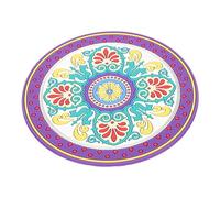 VICASKY Meditation Bowl Mat for Sound Bowl Cushion Religious Themed Pad Buddhist Ritual Implement Rounded Cushion and Protector Mat for Carpet