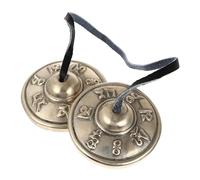 VICASKY Meditation Cymbals Bell Handmade Copper Tingsha for Yoga and Sound Healing for Mindfulness Practice and Tibetan Buddhism Rituals Multi-function Religious Instrument