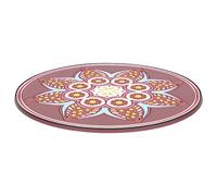 VICASKY Meditation Singing Bowl Pad Mandala Printed Large Bowl Rounded Cushion for Spiritual Sound and Buddhist Accessories