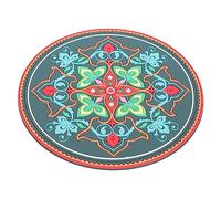 VICASKY Meditation Sound Bowl Mat Protective Pvc Cushion Lightweight Delicate Elegant Religious Themed Pad for Friends Who Believe in Buddhism