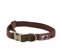 VICASKY Medium Tan Dog Collar for Puppies and Medium Dogs, Adjustable Neoprene Waterproof Collar with Metal D-ring, Comfortable Outdoor Pet Neckwear for Daily Walks