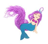 VICASKY Mermaid Hanging Storage Organizer for Girls Tassel Hair Clip Holder Detachable Accessories Cute Wall Decor for Children's -piece Set