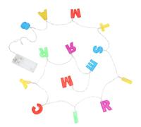VICASKY Merry Christmas LED Letter String Lights, Decorative Xmas Lamp String, Battery-Free Christmas Atmosphere Lamp for Indoor Holiday Party Decor