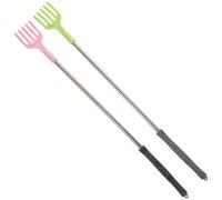 VICASKY Metal Back Scratcher Set for Itch Relief with Smooth Edges 2pcs Random Random Color and Easy to Use Design, Handheld Body Massager Roller Sticks a Birthday Gift When Parents are in Need