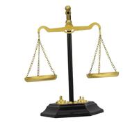 VICASKY Metal Balance Scale Decor Elegant Metal Centerpiece for Home Office Balancing Scale Ornament Modern Aesthetic Desktop Decoration Unique Idea