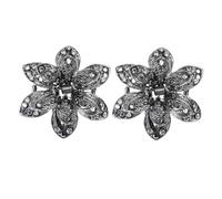 VICASKY Metal Crystal Hair Claws 2pcs Diamond Tiara Tiara Fashion Rhinestone Hair Clip for Women