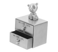 VICASKY Metal First Lost Tooth and Curl Keepsake Box for Babies Vintage Tin Tooth Storage Case Baby and Hair Curl Collector Newborn Memory Organizer