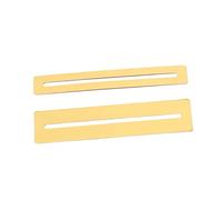 VICASKY Metal Fretboard Fret Protector Sturdy Tool Fingerboard Guards 2pcs in Golden Colour Protecting The Fretboard for Ukulele and Mandolin during DIY Fret Works for Luthiers