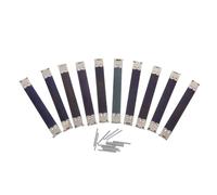 VICASKY Metal Internal Flex Frames Silver 10pcs with Spring Clips Iron Material DIY Accessories 11cm Components for Handbag Hinges for Clasp Bag and Coin Purse Sewing Craft