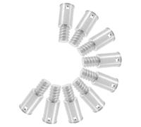 VICASKY Metal Threaded End Adapter with Reliable Grip and Anti-Slip Thread Design 9pcs for Broom and Mop Handles, Aluminium Alloy Replacement Tip Suitable for Household Cleaning and