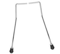 VICASKY Metal Tom Drum Holder Brackets Silver Finish 2pcs for Drum Set, Stable Percussion Instrument Accessory, Easy to Fit for Rehearsal and Stage Use