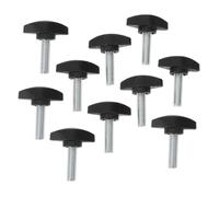 VICASKY Microphone Clamp Screws 10pcs Black Carbon Steel and Pp Material Featuring Angle Adjustment and Easy Installation for Mic Stand Clamps for Live Sound and Stage Use