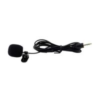 VICASKY Mini 3.5mm Lavalier Clip Microphone with Plastic Compact Design and Dynamic Sound for Lectures and Teaching, Frequency Range 30 to 15000hz, Black Wired Lapel Microphone