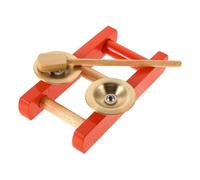 VICASKY Mini Copper Finger Cymbals for Stable Stand Small Hand Percussion Instrument for Music Education and Performance Enhances Hand Eye Coordination and Rhythm Skills