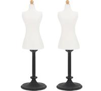 VICASKY Mini Dress Form: 1:12 Scale Miniature Mannequin Model Stand - Premium White Doll Clothes Gown Display Holder & Photography Props for Mini House Decoration & Sewing