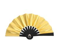 VICASKY Mini Folding Paper Fan 6cm Gold Doll Accessory DIY Prop for Photography and Miniature Decoration