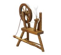 VICASKY Mini Hand Reeling Machine Miniature Textile Making Car 1/12 Scale Spinning Wheel Model Dollhouse Accessories for Playhouse Furniture Small House Decor Diy Display Child Toy