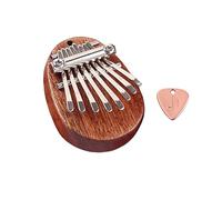 VICASKY Mini Kalimba Portable Thumb Piano for Beginners Creative Musical Instrument with Pick Great for Fun and Joyful Gatherings Practice Finger Flexibility and Coordination Brown