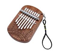 VICASKY Mini Kalimba Thumb Piano Wooden Finger Piano in Sapele Wood 17 Keys Songbook Portable Musical Instrument for Beginners and Music Lovers