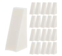 VICASKY Mini Triangle Makeup Sponges for Precise Application 40pcs Compact Design Soft Beige Sponge Wedges for Foundation and Nail Art on The Go Touchups