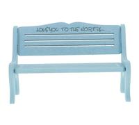 VICASKY Miniature Doll House Wooden Bench Model Realistic Design High Simulation Effect for Dollhouse Decor for Childrens Day Birthdays and Year