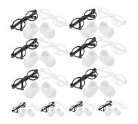 VICASKY Miniature Doll Shoes and Sunglasses for Figures Lightweight Plastic Eyewear and Tiny Shoes with Secure Fit Detailed Collectible Accessories for Doll Dress Up and Festival Crafts