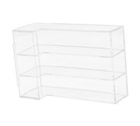 VICASKY Miniature Dollhouse Cake Cabinet Transparent Display Stand Mini Bakery Storage for Dollhouse Kitchen Decor and Food Props