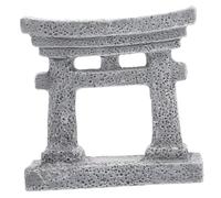 VICASKY Miniature Japanese Gate Resin Model Weatherproof Mini House Decor Detailed Micro Landscape Accessory for DIY Dollhouses and Outdoor Zen Gardens
