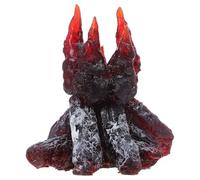 VICASKY Miniature Resin Fake Fire Bonfire Model - Pretend Campfire Micro Landscape Prop for Dollhouse, Halloween Decorations and Bonfire Party Camping Ornament