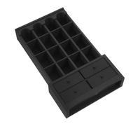VICASKY Miniature Wooden Bookcase Dollhouse Furniture Black Mini Cabinet Display Shelf for Home Bedroom Decoration Dollhouse Accessory for DIY Hobbyists and Collectors