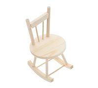 VICASKY Miniature Wooden Dining Chair for Dollhouse DIY Craft Project for Unfinished Beige Wood Chair for Interactive Play and Learning Tiny Furniture for Boys