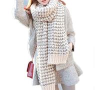 VICASKY Mohair Warm Scarf Wrap Shawl for Women Soft Plaid Design for Cold Winter Days Easy to Wash No Shedding Comfortable Skin Touch