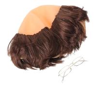 VICASKY Monk's Headgear Bald Cap Wig Part Wig for Cosplay Party Adult Halloween Prop