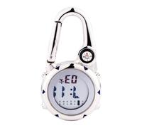 VICASKY Multi-Function Carabiner Pocket Watch with Stainless Steel Alloy and Glass Construction, Displaying Date and Time, for Outdoor Use and Climbing Adventures