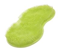 VICASKY Multi-Function Foot Massage Pad with Suction Cups for Shower Non-Slip Silicone Scrubber Mat for Deep Cleaning and Back Scrubbing Green Bath Foot Scrubber for Exfoliation and