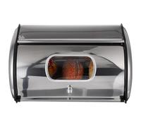 VICASKY Multi-function Kitchen Bread Box Grey Bread Bin Organizer Stainless Container