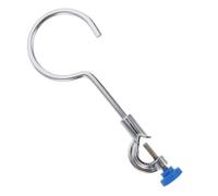 VICASKY Multi-functional Iron Flask Ring Holder Clamp with Adjustable Support for Laboratory Experiments, Easy to Clean and Maintain, Silver Beaker Stabilizer Ring for Secure Distillation