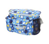 VICASKY Multifunctional Parent Bag for Stroller Portable Diaper Storage Pouch Cartoon Design for Nursery Outings and Buggy Organization