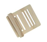 VICASKY Music Score Stand Simple Design and Khaki Finish Foldable Wooden with Multi-angle Adjustable Feature with Exquisite Workmanship, for Home Use a Desktop Recipe and Musical