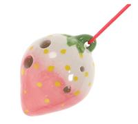 VICASKY Musical Music Instrument Jaw Harp Strawberry Fruit Beginners Practice Wind Instrument Ethnic Instrument Wind Instrument Ceramics Pink